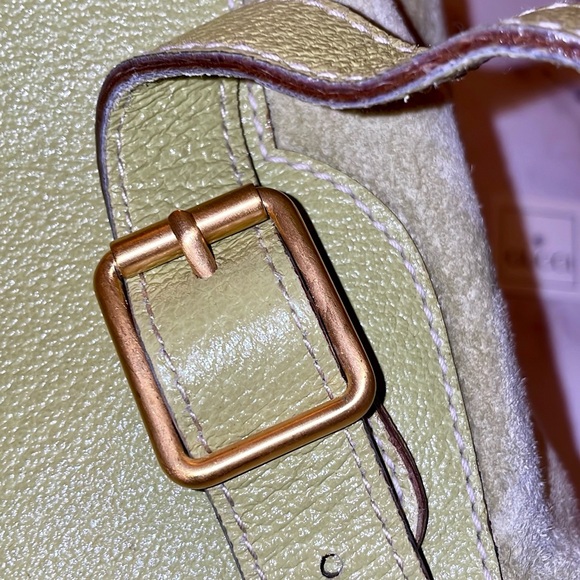 ~ SOLD ~ GUCCI Bamboo Tassel Oval Leather Backpack - Picture 4 of 9